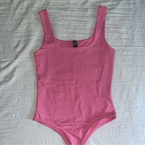 NWT Pink Square Neck Bodysuit